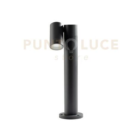 GES1120- PALETTO IN ALLUMINIO 1 LUCE ATTACCO GU10 ANTRACITE IP65 H.45CM