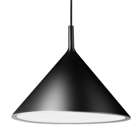 Sospensione nero gea luce barbie sg e27 led alluminio lampada soffitto moderna (1/4)