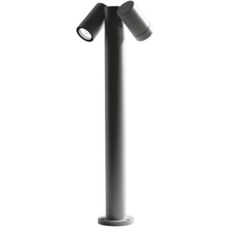 Paletto da esterno gea luce 2xgu10 ip65 altezza 70cm antracite - ges1123