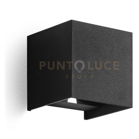 GES863C- APPLIQUE NERO A LED 2 LUCI BIEMISSIONE 3000K 335LM 2X5W  IP54