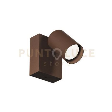 GES2072- APPLIQUE FARETTO ORIENTABILE A LED 3000-4000-6500K 600-670-660LM 9W COLORE MARRONE 1 LUCE