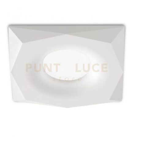 GFA1180- FARETTO INCASSO 1 LUCE BIANCO IN ALLUMINIO QUADRATO 9,4CM ATTACCO GU10