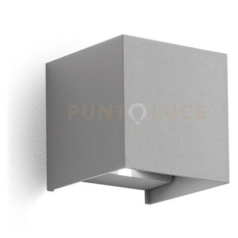 GES862N- APPLIQUE GRIGIO ANTRACITE A LED 2 LUCI BIEMISSIONE 4000K 540LM 2X5W  IP54