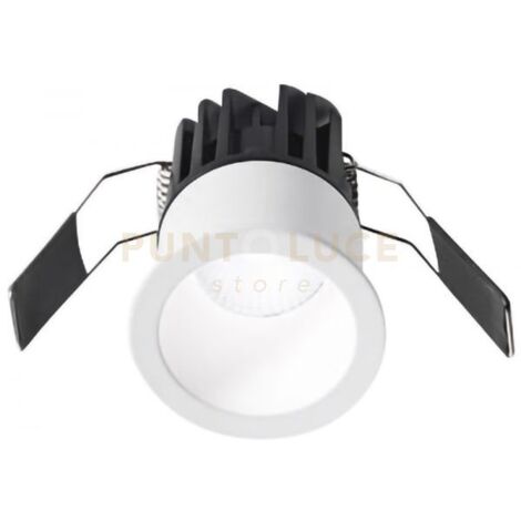 GFA950C- FARETTO DA INCASSO TONDO LED 3000K 600LM 8W D.5,6CM BIANCO OPACO