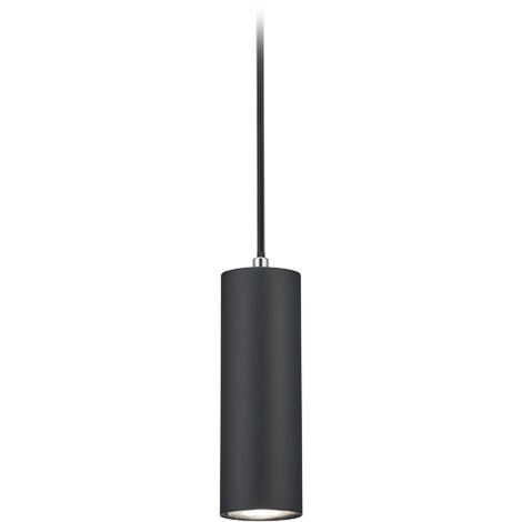 DUOLINE SOSPENSIONE MARLEY METALLO NERO D. 6CM X H. 17CM PER SISTEMA BINARIO 1 LUCE ATTACCO GU10 (1/2)