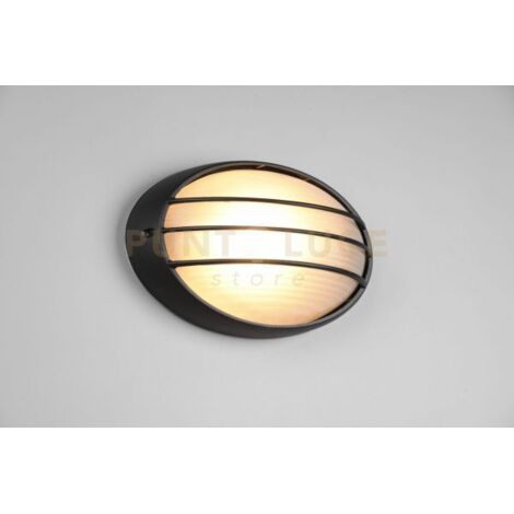 EDISHINE Applique Da Parete Esterno In Alluminio - IP44, Attacco E27, Vintage Nero - 3