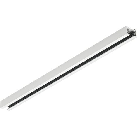 DUOLINE BINARIO METALLO BIANCO LUNGHEZZA 50CM 2 FASI MAX 600W (1/2)