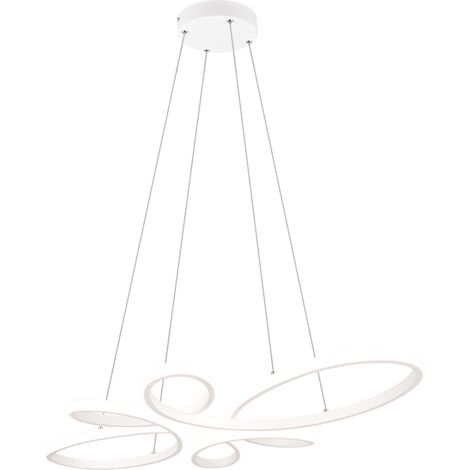 FLY SOSPENSIONE LED 32W 3900lm, 4000K BIANCA CON REGOLAZIONE INTENSITA' CON NORMALE INTERRUTTORE L. 83CM (1/4)