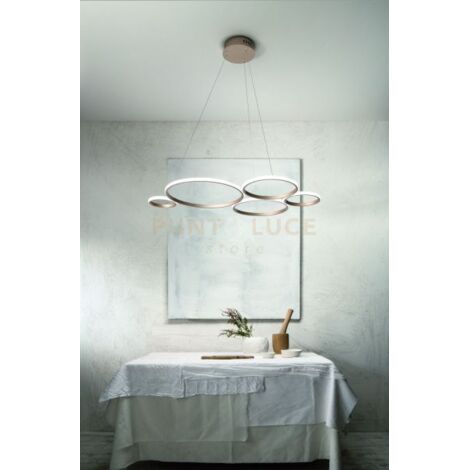 SOSPENSIONE POIS ORO 4000k 5767lm 60w DIMMERABILE L.108CM