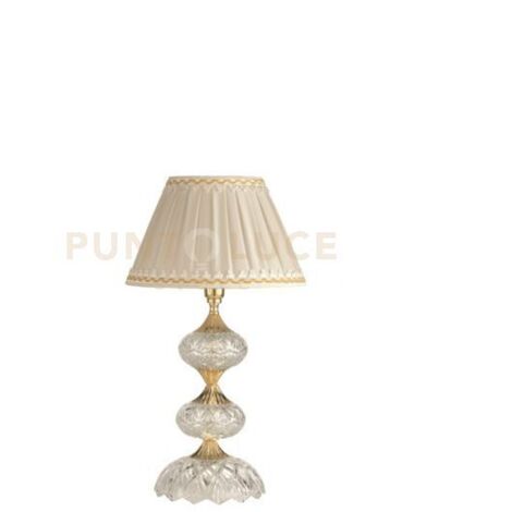 DALLAS LUMETTO ORO E CRISTALLO 1 LUCE ATTACCO E14 H.34CM
