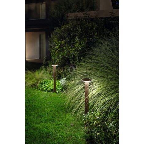 VIALE PALETTO DA ESTERNO 4000K 720LM 12W IP65 CORTEN  H.60CM