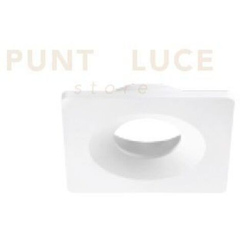 FARETTO DA INCASSO PACHA GU10 QUADRATO CUT OUT L.9,8CM BIANCO IP20