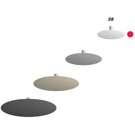 Plafoniera Moderna Disk Metallo Sabbia 5 Luci Gx53