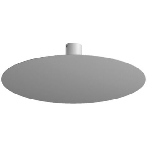 Plafoniera Moderna Disk Metallo Grigio 7 Luci Gx53