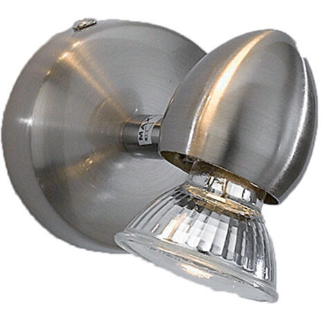 Applique Moderna Two Penny Metallo Nichel Satinato 1 Luce Gu10 (1/2)