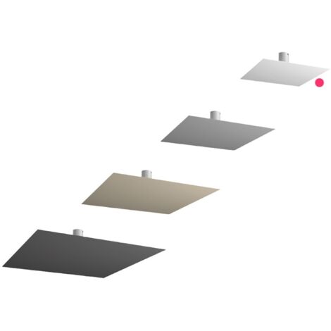 Plafoniera Moderna Floppy Metallo Bianco 4 Luci Gx53