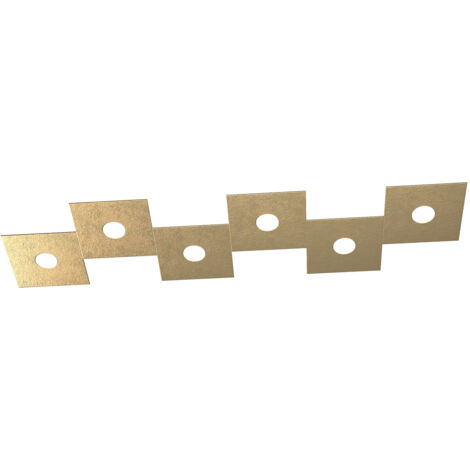 Applique Moderna Eccentric Metallo Foglia Oro 6 Luci Gx53