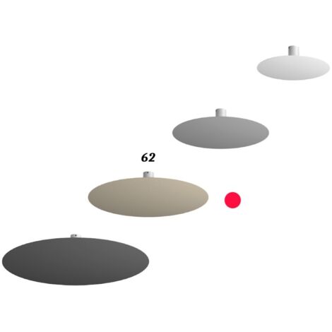 Plafoniera Moderna Disk Metallo Bianco 9 Luci Gx53