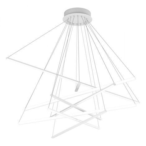 Lampadario moderno bianco top light dna 1182 s80 led sospensione lampada soffitto (1/5)