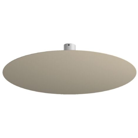 Plafoniera Moderna Disk Metallo Sabbia 9 Luci Gx53