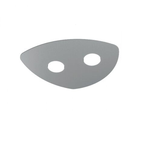 Plafoniera Moderna Shape Metallo Grigio 2 Luci Gx53 (1/5)