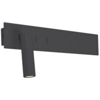 APPLIQUE LED NERO DA LETTURA ANTIRIFLESSO