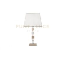 LUME/G LIVIA LUME 1 LUCE TORTORA- TRASPARENTE E CROMO ATTACCO E27 CON PARALUME L.33CM