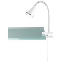 Reality R22711101 Arras Lampa a Morsetto, 1x3.8 W, Bianco, Diametro 7 cm