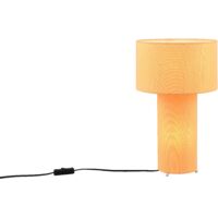 Lampada da tavolo con base illuminata, giallo, H 40 cm, Bale