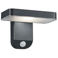 ESQUEL APPLIQUE LED DA ESTERNO 4,5W 290lm, 3000K SOLARE RICARICABILE ANTRACITE CON SENSORE DI MOVIMENTO IP44 L.18CM