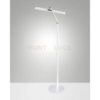 BEBA LAMPADA DA LETTURA DA TERRA BIANCA A LED CCT 3000K - 4000K - 6000K- 12W - 1340 lm DIMMERABILE ORIENTABILE