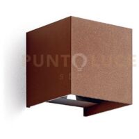 GES867C- APPLIQUE MARRONE A LED 2 LUCI BIEMISSIONE 3000K 830LM 2X10W IP54 12X12CM