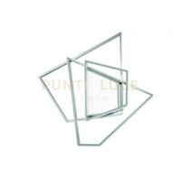PLAFONIERA GALAXY MEDIA SILVER 3000k 3650lm 90w DIMMERABILE L.63CM