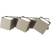 Applique Moderna Rotation Metallo Sabbia 3 Luci Gx53