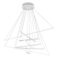 Lampadario moderno bianco top light dna 1182 s100 bi led sospensione lampada soffitto