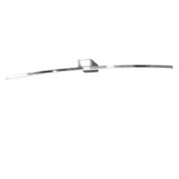 Applique Moderna Curved Metallo Cromo Diffusore Bianco Led 14,4W Naturale 90Cm