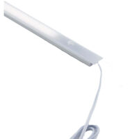Barra LED LINE in alluminio argento con sensore di movimento 91 cm.