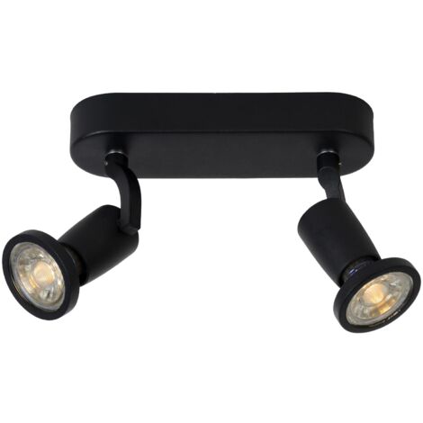 Lucide JASTER-LED - Deckenstrahler - LED - GU10 - 2x5W 2700K - Schwarz (1/4)