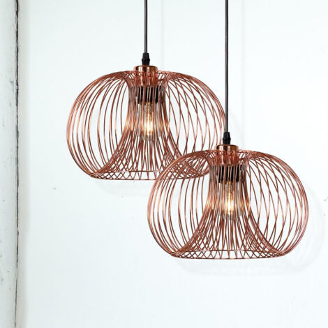 Lucide FLORIEN Pendelleuchte – Höhenverstellbar, Glas In Amber | Für E27 LED-Leuchten | 28 Cm Durchmesser