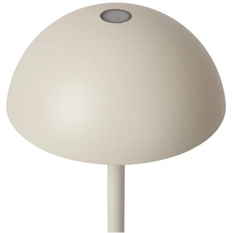Lucide JOY - wiederaufladbare Tischlampe Innen/Außen - Akku/Batterie - Ø 12 cm - LED Dim. - 1x1,5W 3000K - IP54 - Weiß