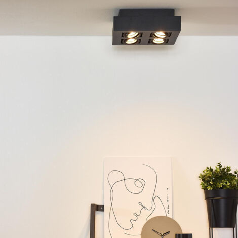 Lucide XIRAX - Deckenstrahler - LED Dim to warm - GU10 - 4x5W 2200K/3000K - Schwarz
