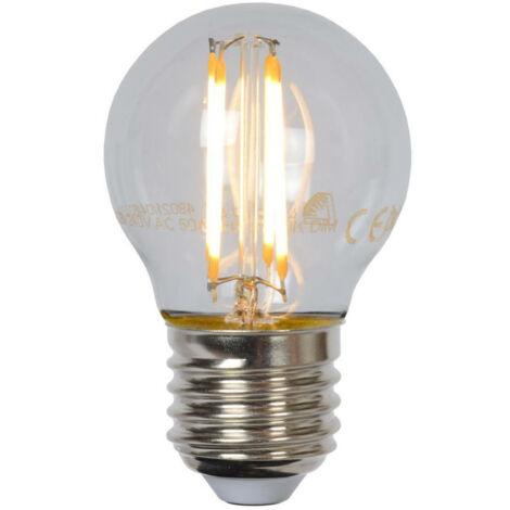 Lucide G45 - Glühfadenlampe - Ø 4,5 cm - LED Dim. - E27 - 1x4W 2700K - Transparent