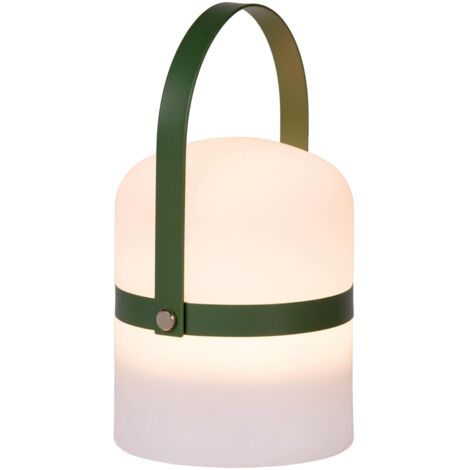 JOY - wiederaufladbare Tischlampe Innen/Außen - Akku/Batterie - 12 cm - LED Dim. - 1x1,5W 3000K - IP54 - Grün