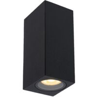 Lucide ZARO - Wandstrahler / Wandleuchte Innen/Außen - 2xGU10 - IP44 - Schwarz