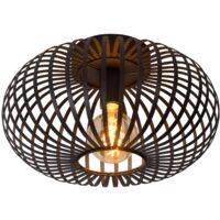 Lucide MANUELA - Deckenleuchte - Ø 39,5 cm - 1xE27 - Schwarz