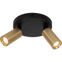 Lucide RITMO - Deckenstrahler - Ø 15 cm - 2xGU10 (MR11) - Mattes Gold / Messing