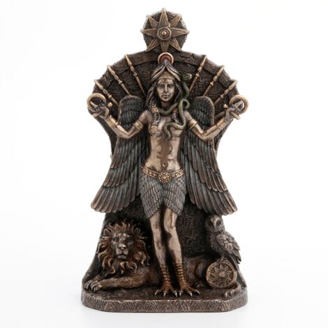 Signes Grimalt Figurenfiguren Figur Göttin Ishtar Silber Bronze 6x12x21cm 29282