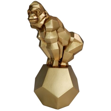 Signes Grimalt Figur der Orangután -Figuren Orangtan Abbildung verschiedener Gold 10x13x23cm 30061 (1/2)