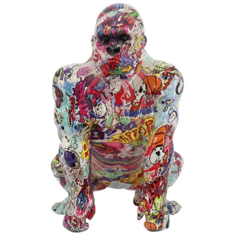 Signes Grimalt Gorilla -Figurenfiguren Abbildung Gorilla Multicolor -Tiere 20x21x31cm 28693