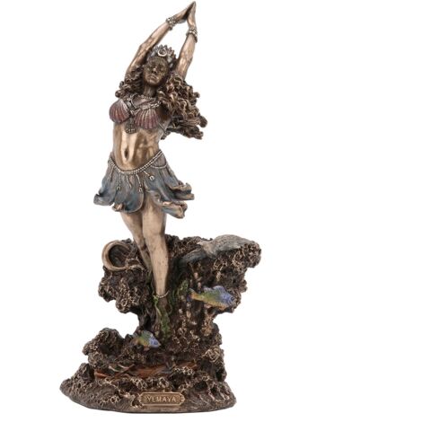 Signes Grimalt Figur Göttin Yemaya del Mar Bronze Gold mythologische Figur - 25x13x10 cm (1/2)